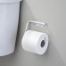 mDesign Rustproof Aluminum Wall Mount Toilet Paper Holder for Bathroom - Silver - B06XH7Q3HK